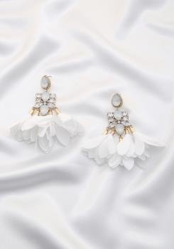 Teardrop Crystal Dangle Earrings
