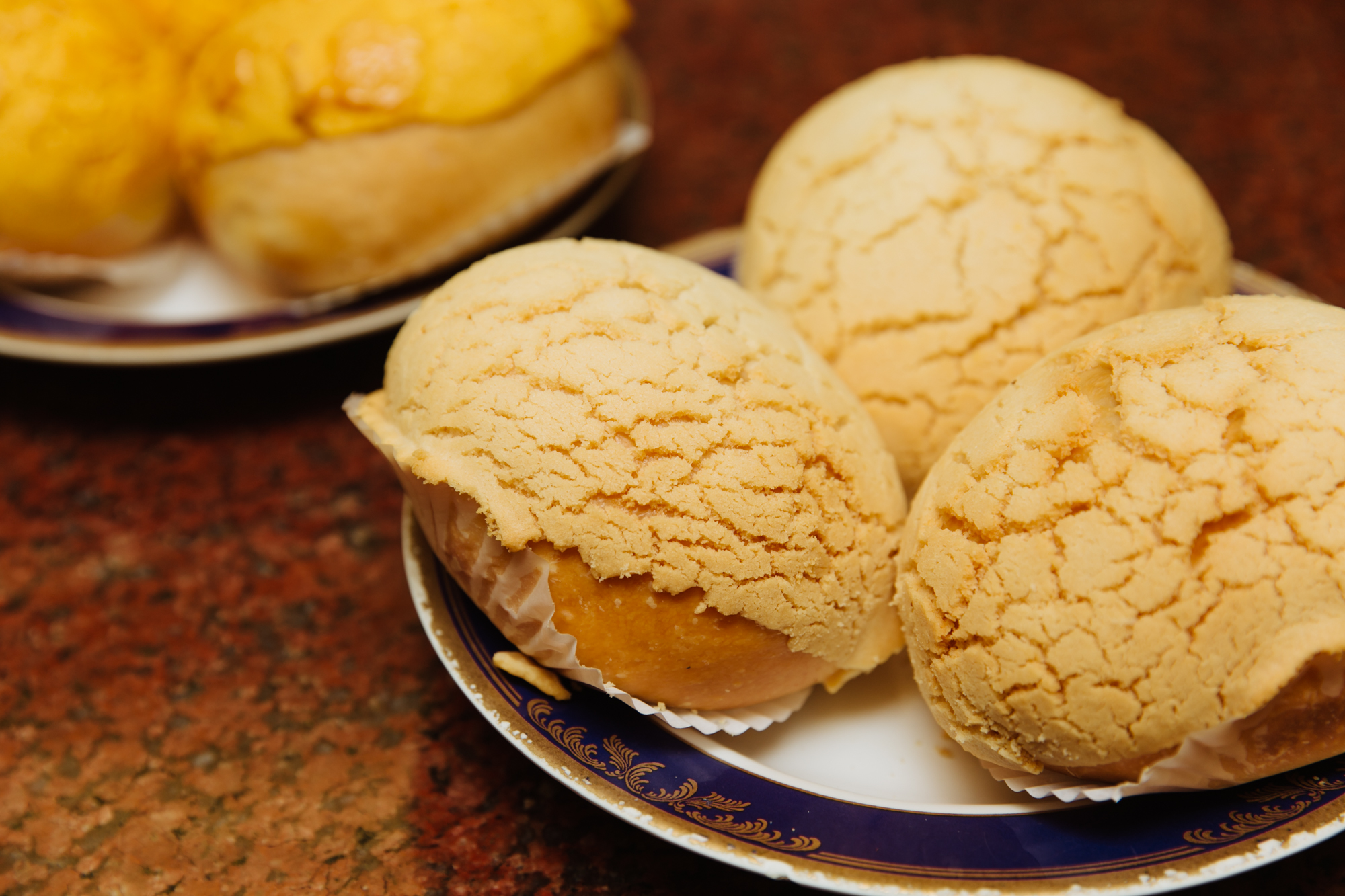  Pineapple buns got their name because the sweet crackled top resembles a pineapple exterior. 