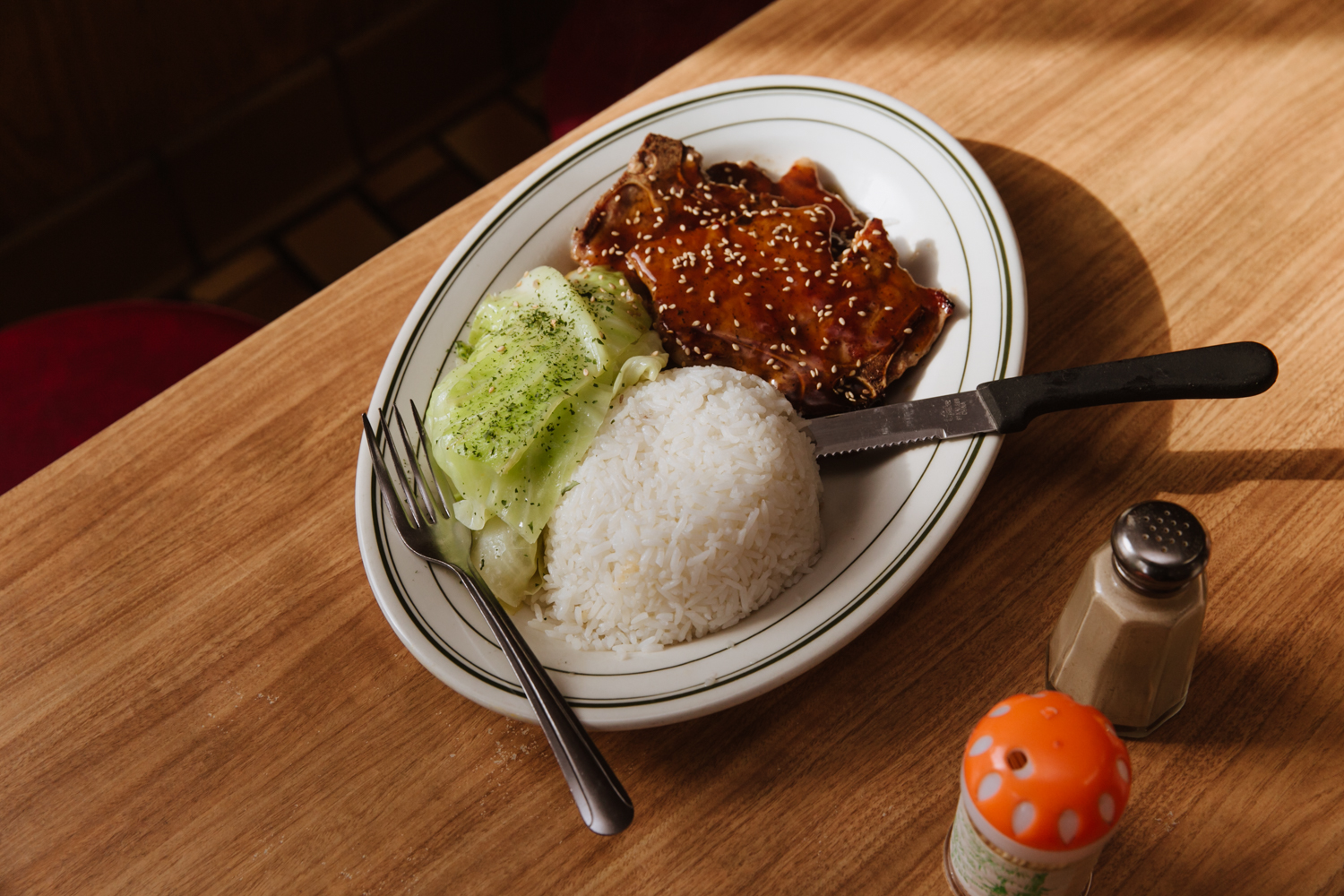  Pork chop with rice 