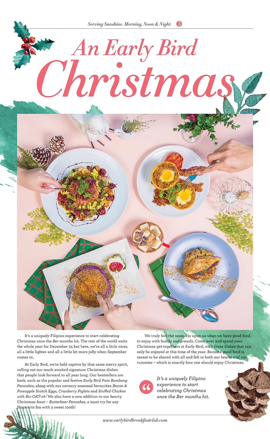 Early Bird Daily #14, Christmas insert