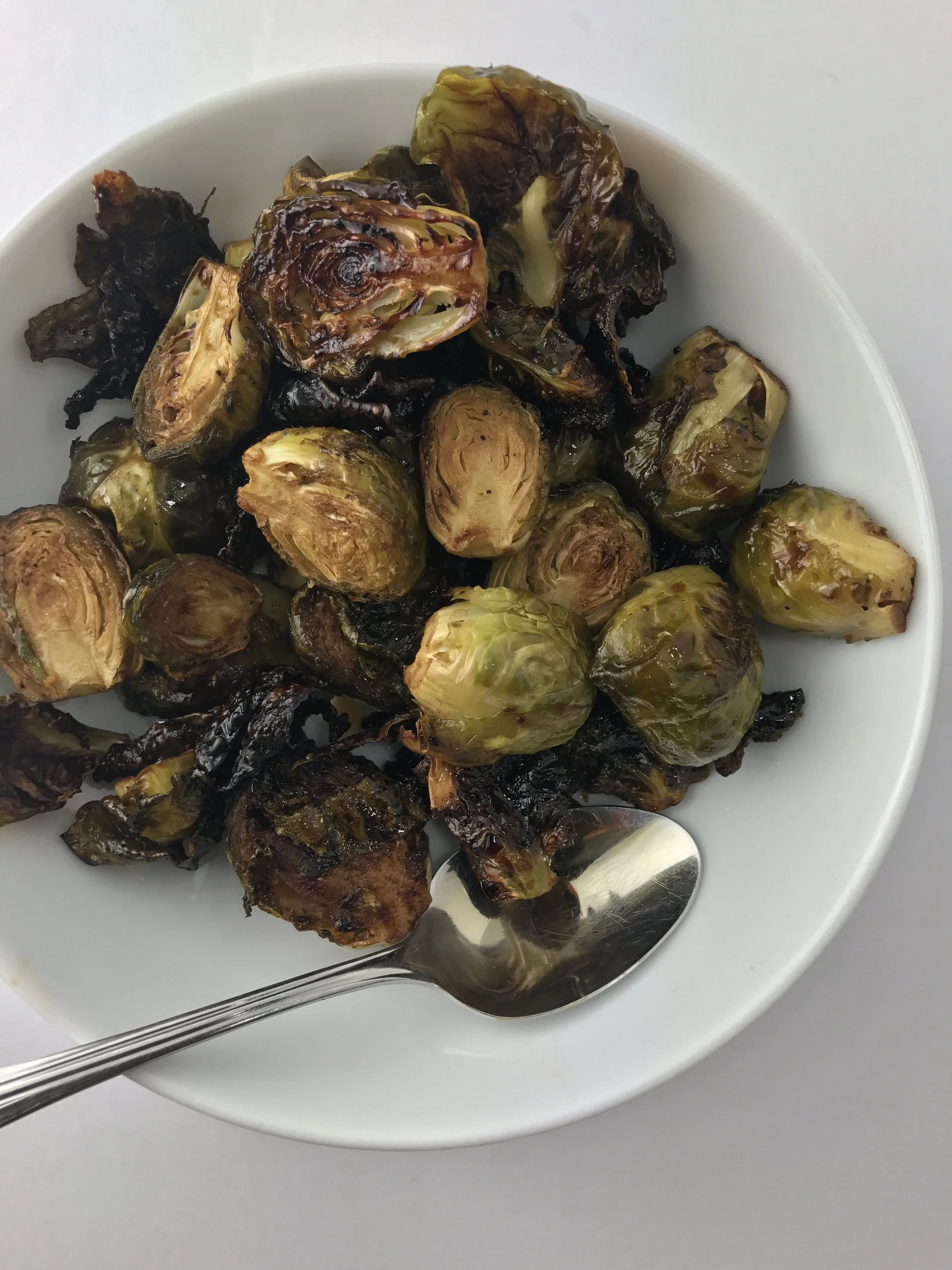 Maple Balsamic Roasted Brussel Sprouts
