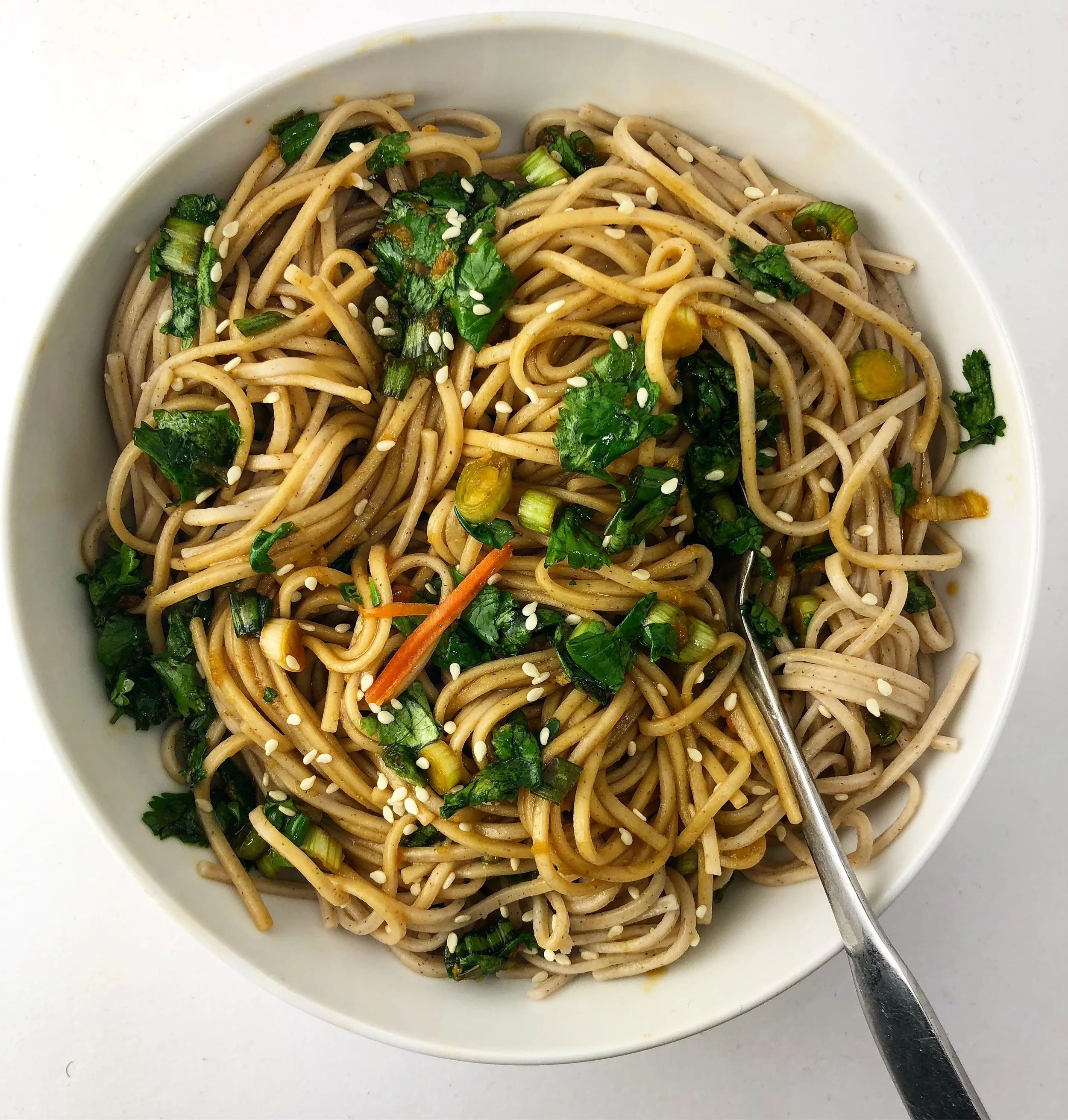 Cilantro Scallion Soba Noodles