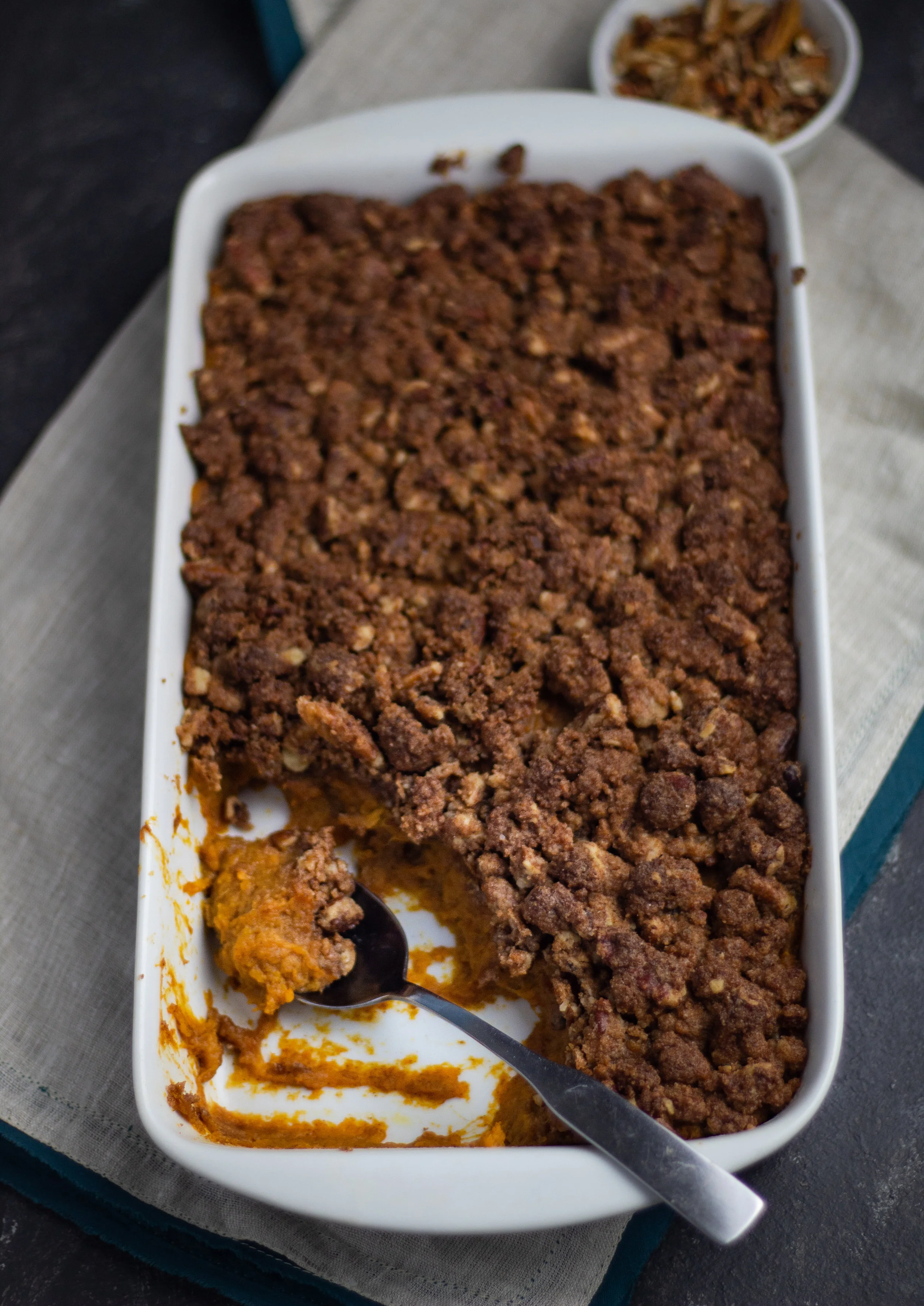 Vegan Sweet Potato Casserole (GF)