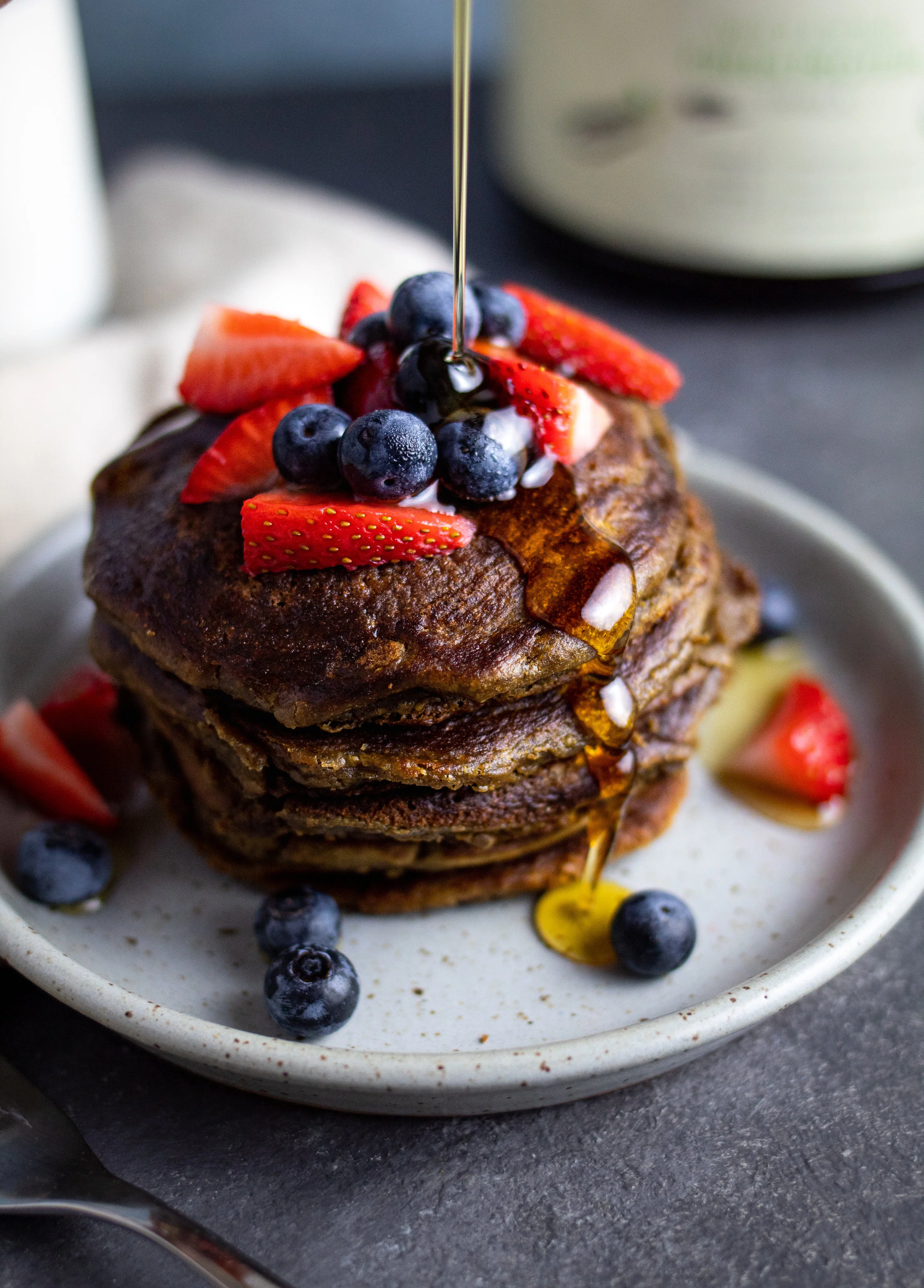Vegan Banana Oat Pancakes