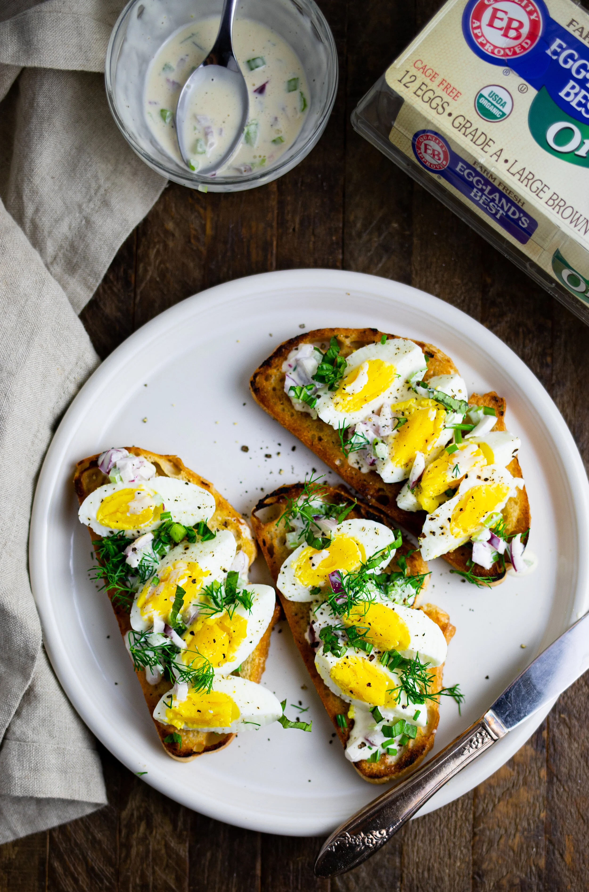Herby Egg Salad Toast