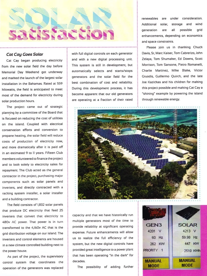 Solar Satisfaction
