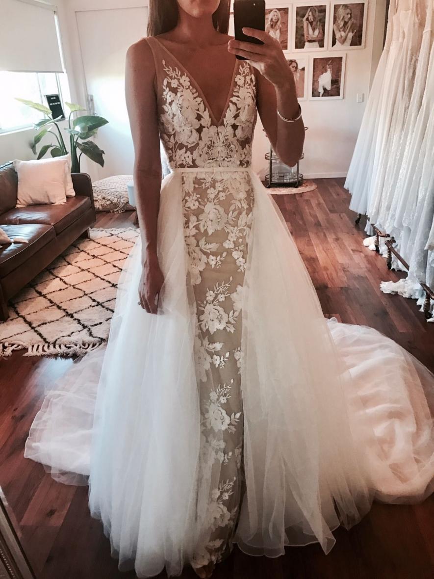 Wedding Dresses  Gowns With Detachable Skirt  Online Bridal Shop  Olivia  Bottega