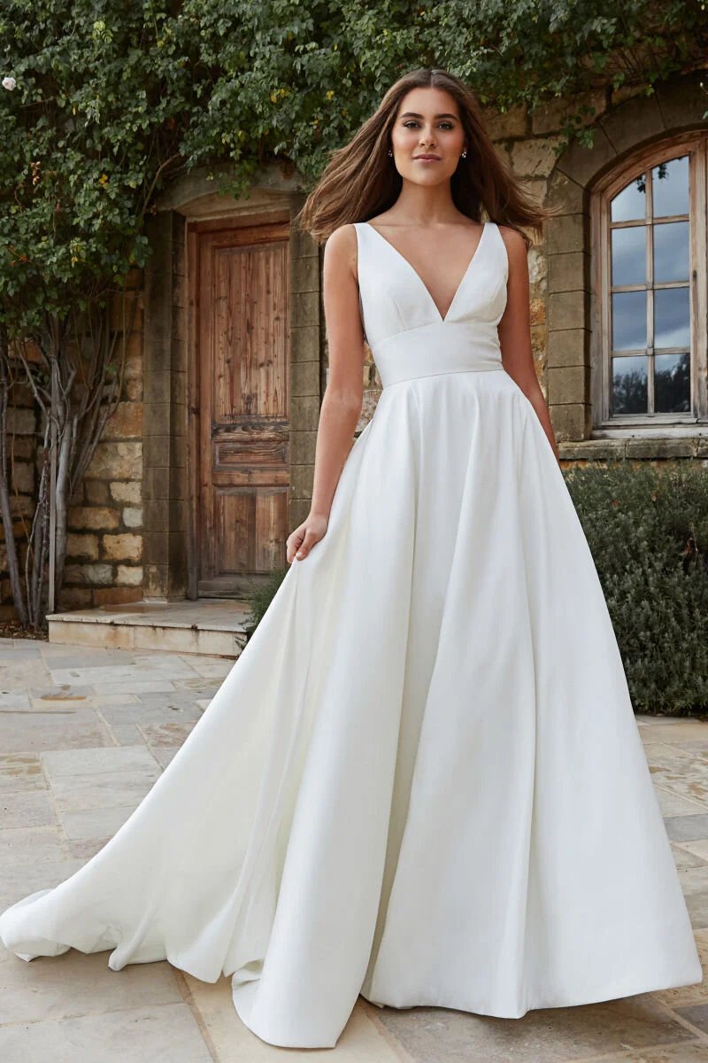 Channing by Jenny Yoo | Minimalist Wedding Dress Singapore  Unique, Boho  Vintage Designer Wedding Dresses & Bridal Accessories | Bridal Boutique  Singapore