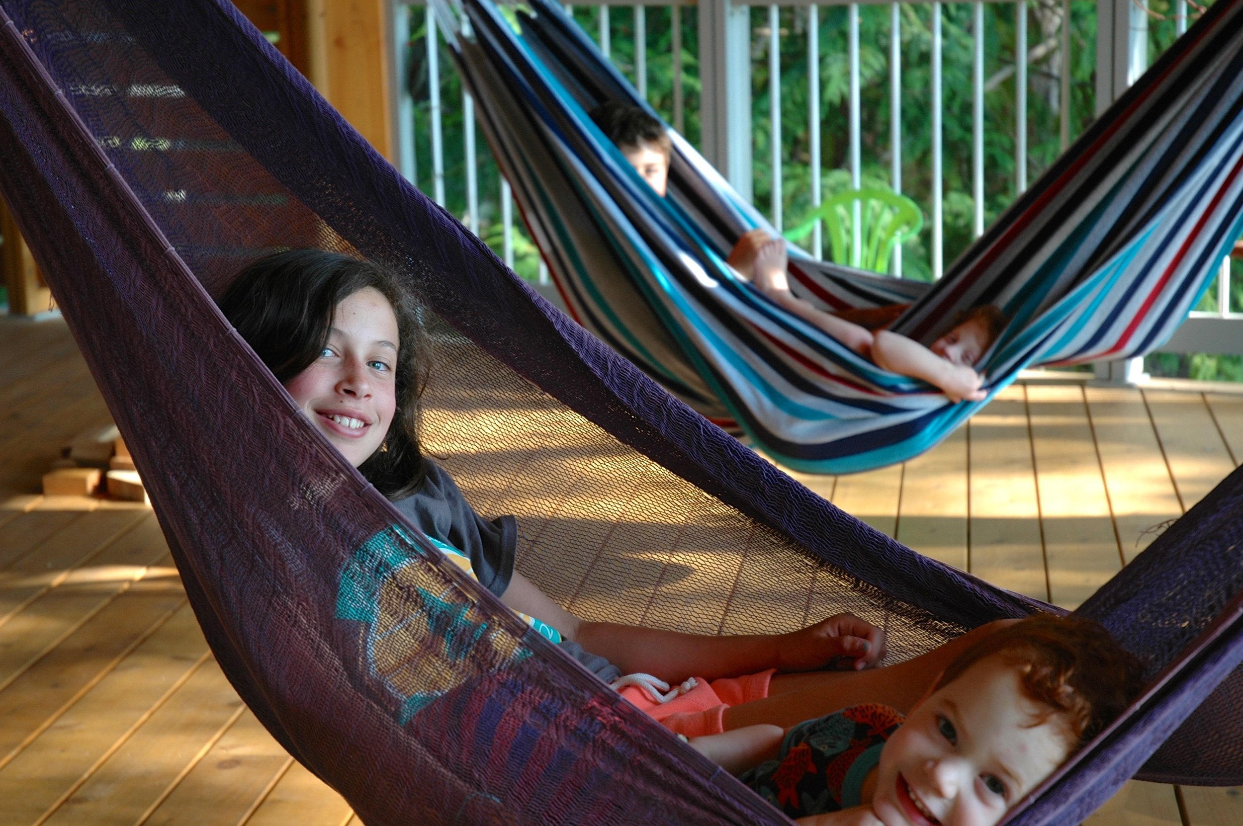 Hammock time on the downstairs deck