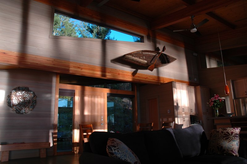 Main living area, looking back towards front door