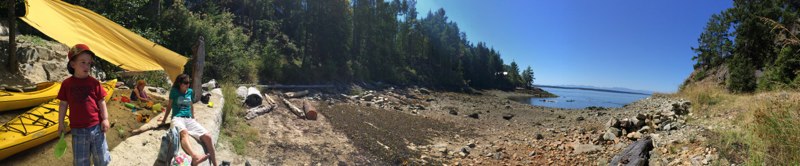 Panorama on a very low tide