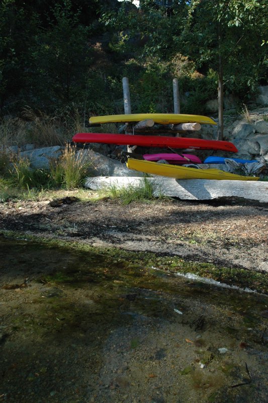 Homemade kayak storage racks