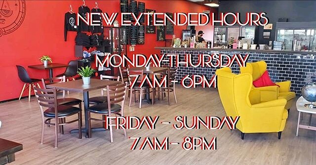 Dine in open and New Extended Hours, plus earlier open for Sundays!
Monday-Thursday 7am-6pm
Friday-Sunday 7am-8pm
Downtown Covina will be hosting street closures on Citrus for outside seating and live music Friday-Sunday.  Swing by and hang out with 