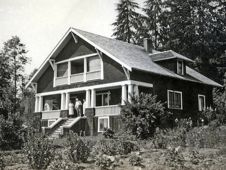 Vinson House in the early days of West Vancouver. Photo: West Vancouver Archives.