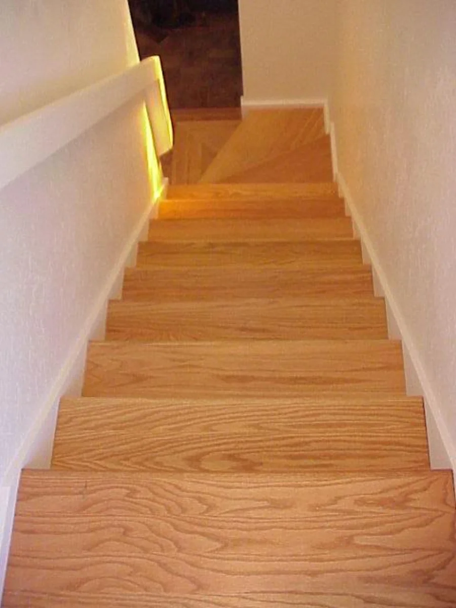 Looking down from the master bedroom