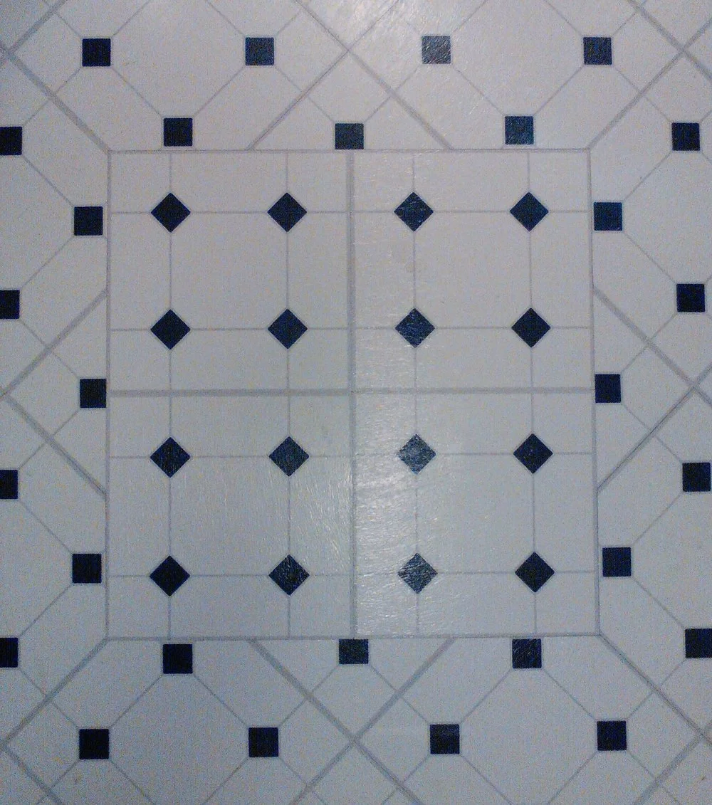 12" self-adhesive vinyl tile