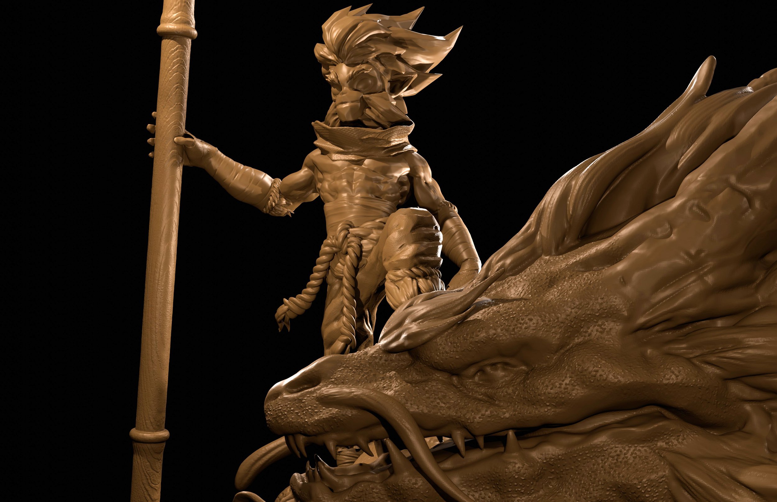 Sun wukong in Zbrush