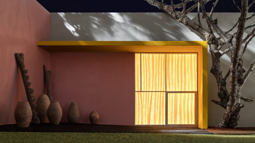 James Casebere, Yellow Overhang with Patio, 2017	
