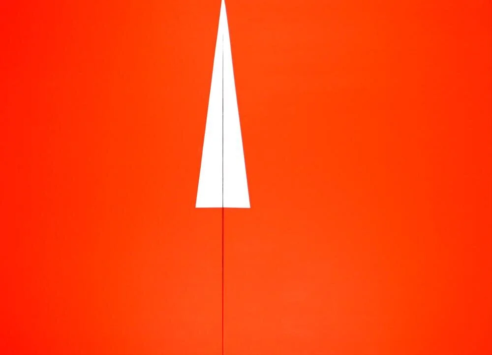 Carmen Herrera, Red with White Triangle, 1961)