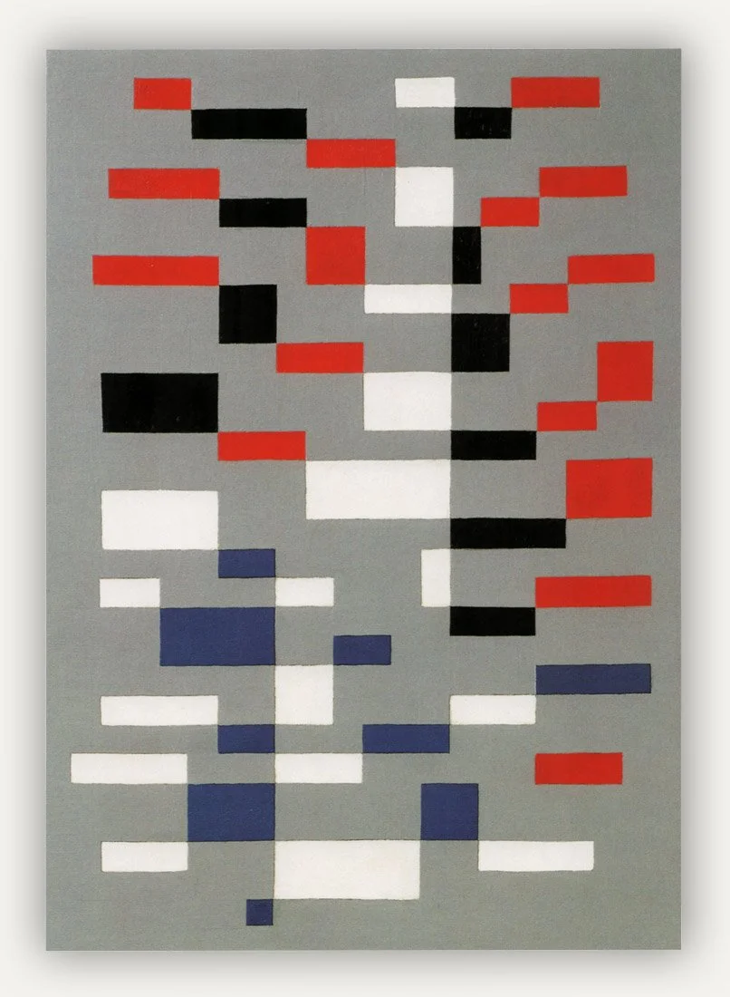 Leon Polk Smith, Duet Blue and Red, oil on canvasn 78,7 x 55,9cm, 1945