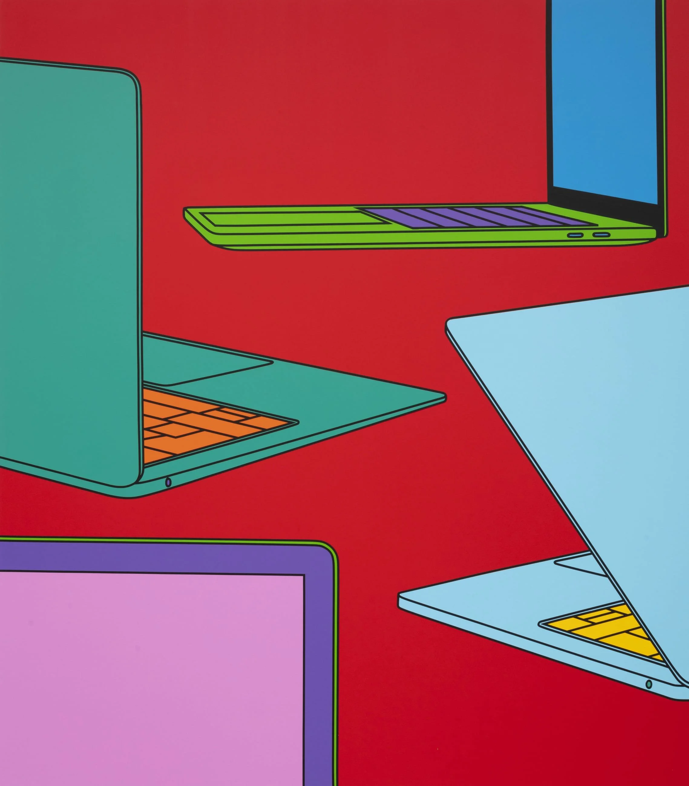 Michael Craig-Martin, Zoom, acrylic on aluminium, 200 x 225 x 2,5cm, 2020