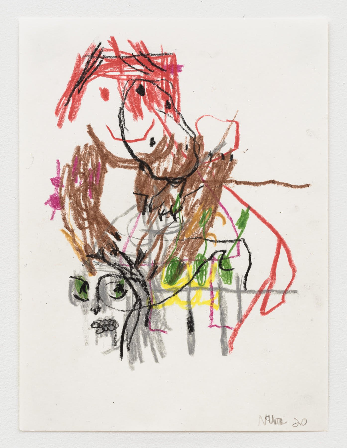 Robert Nava Untitled, Color pencil, pencil and crayon on paper 22,8 x 30,5 cm, 2020