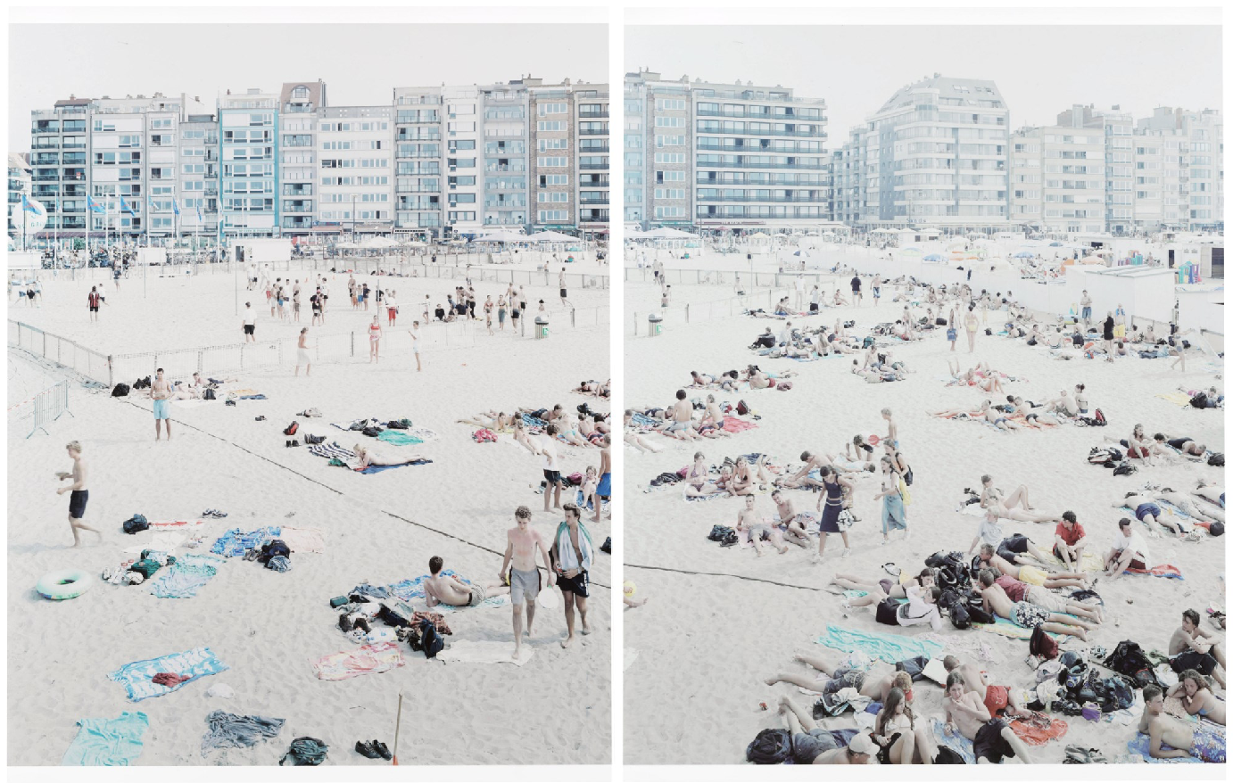 Massimo Vitali, Knokke Poliptych, two prints, from A Portfolio of Landscapes and Figures, 2006