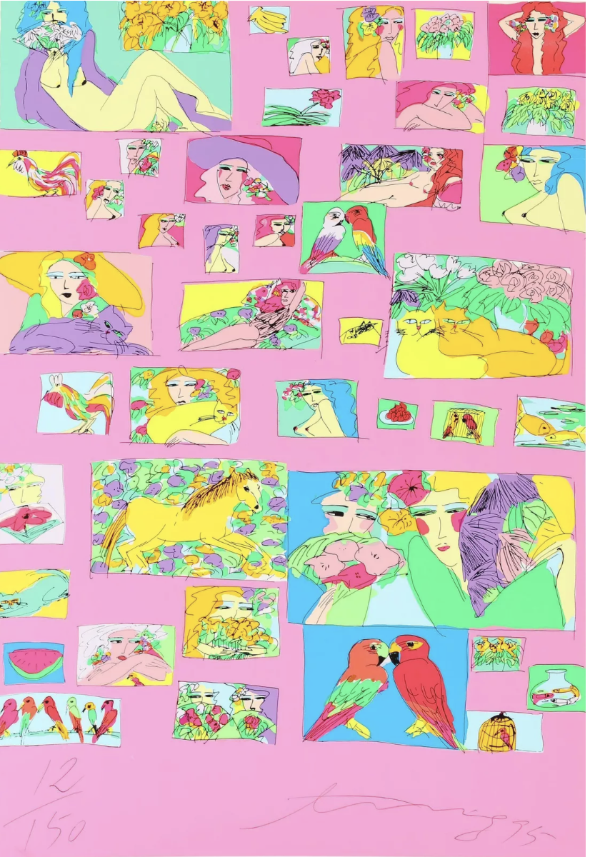 Walasse Ting, Something Ilike, silkscreens in colors, 102 x 68cm, 1995