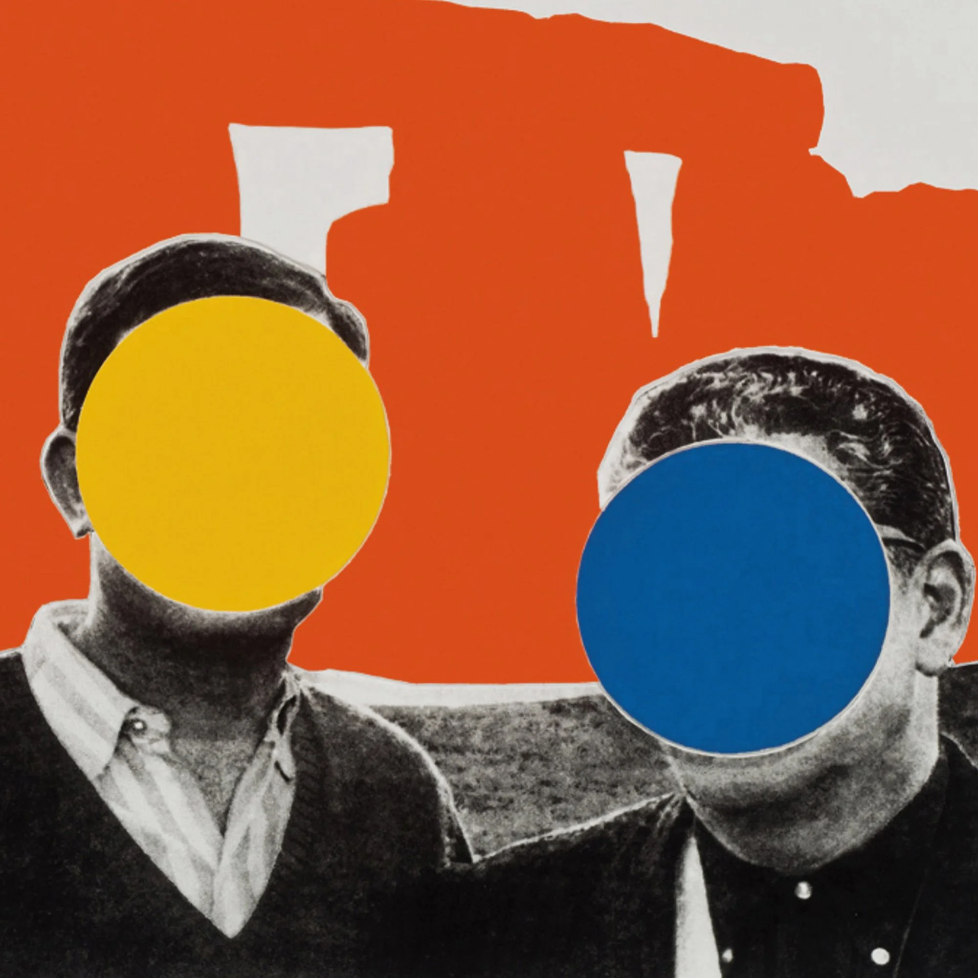 John Baldessari, Stonehenge (With Two Persons) Orange, mixografia print on handmade paper, 66 x 73,7cm, 2005