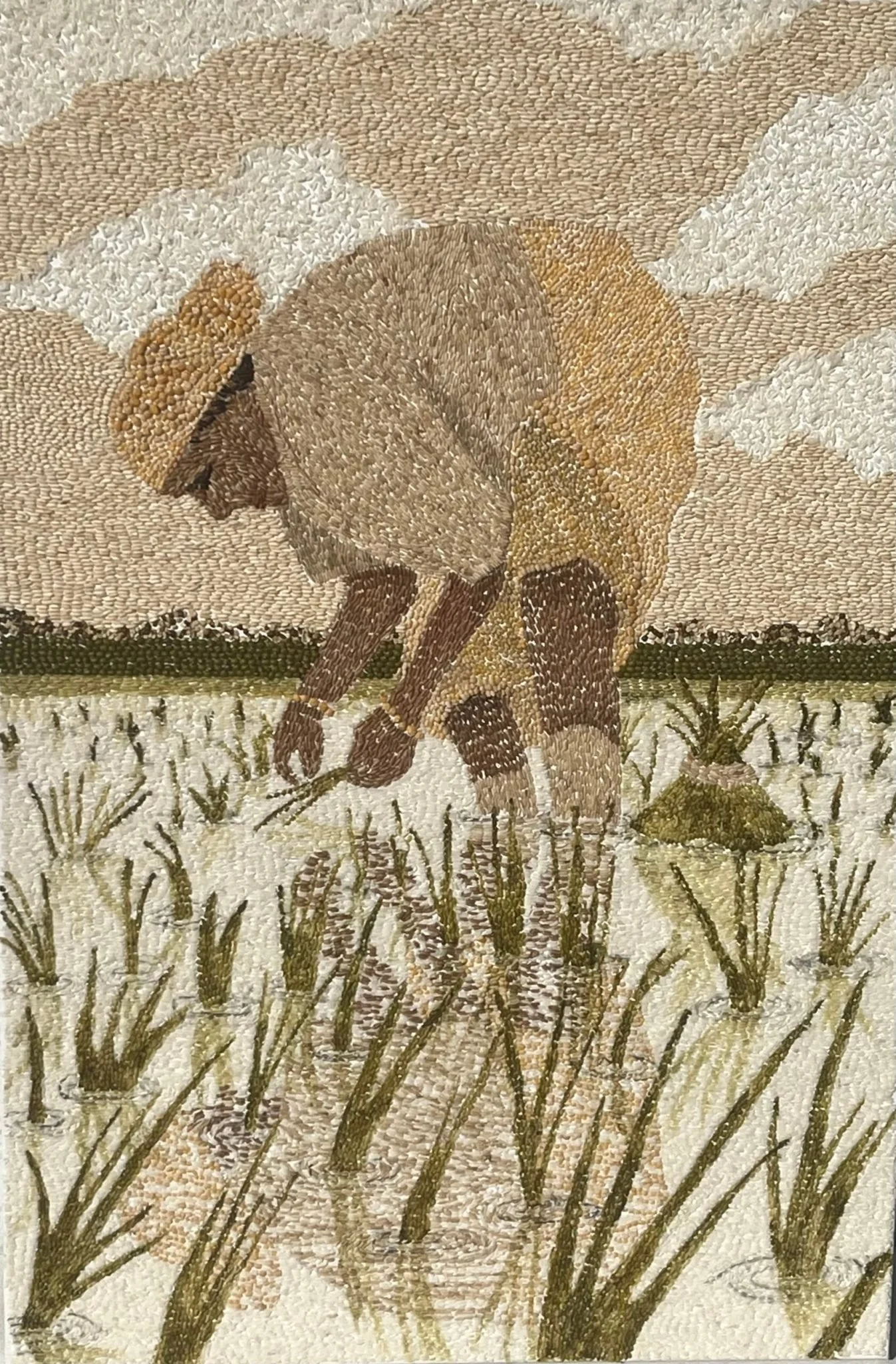 Yaminee Patel, Rice Farmer, 36 x 24 inches, 2025