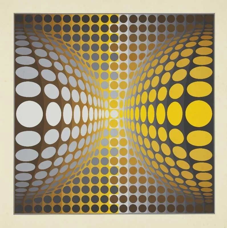 Victor Vasarely, Calculated Compositions, screenprint in colours on wove, 68 x 68cm, .jpeg