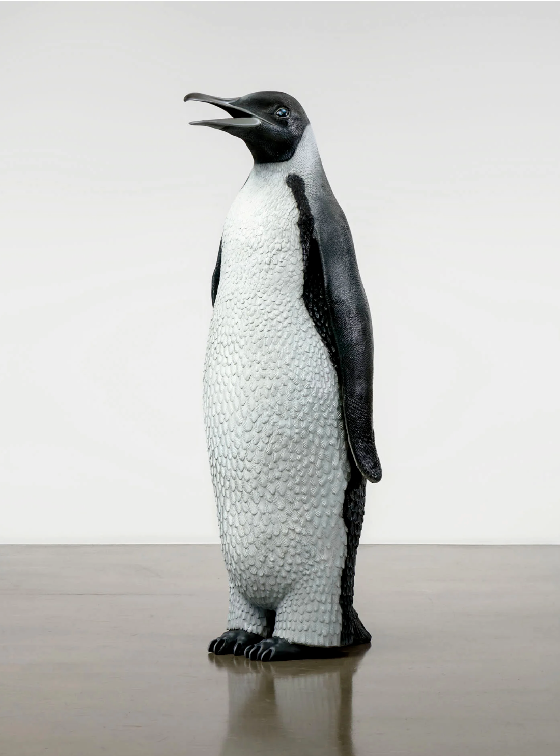 John Baldessari, Penguin, ?polyurethane, stainless steel, acrylic, epoxy resin and paint, 200,7 × 73,7 × 81,3 cm, adition of 3 + 2 AP, 2018 copy.png