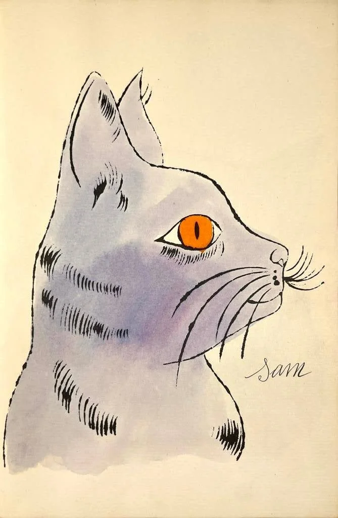 Andy Warhol, F.S. IV 57A, from 25 Cats Named Sam, offset lithograph, 22,9 x 14,9cm, ca . 1954.jpg