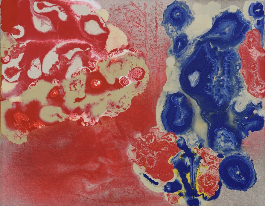 Skalisko 2, 2016, kombinovaná technika na plátně, 95×115 cm