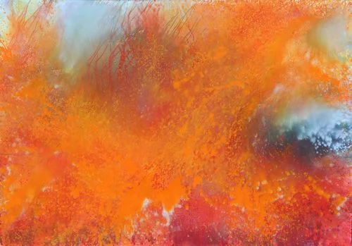 Oheň, 2008, akryl na plátně, 200 x 300 cm