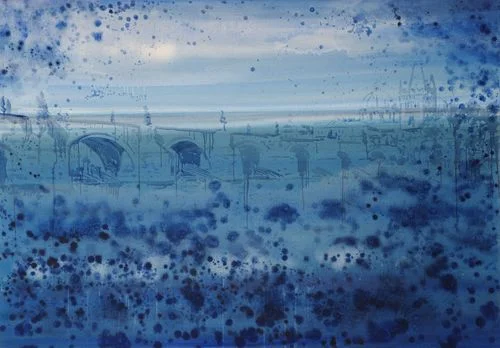 Z lodi bratří Formanů, 2009, olej na plátně, 140 x 200 cm
