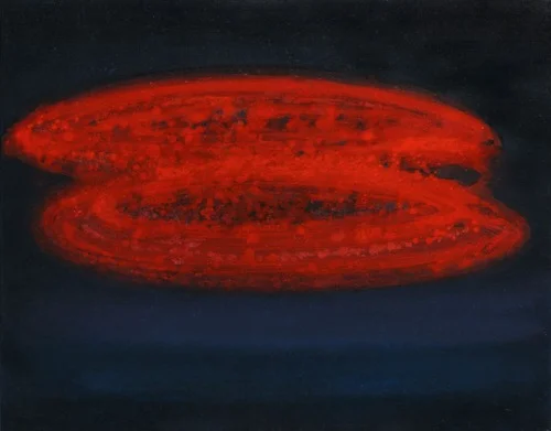 Červený mrak, 2010, olej na plátně, 100×130 cm