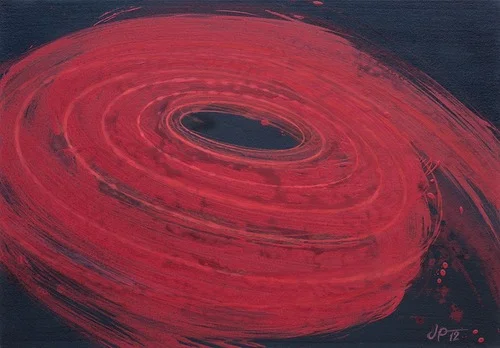 Vertigo VI., 2012, kombinovaná technika na plátně, 70 x 100 cm