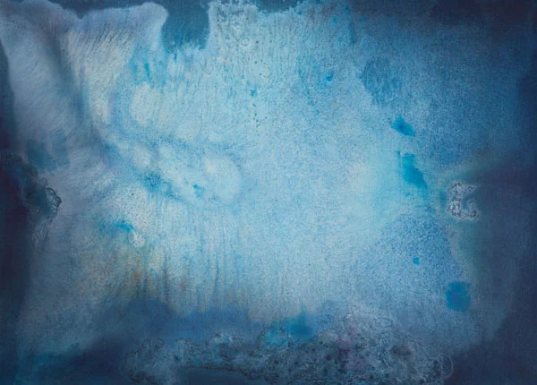 Hluboko 2, 2014, kombinovaná technika na plátně, 145×200 cm
