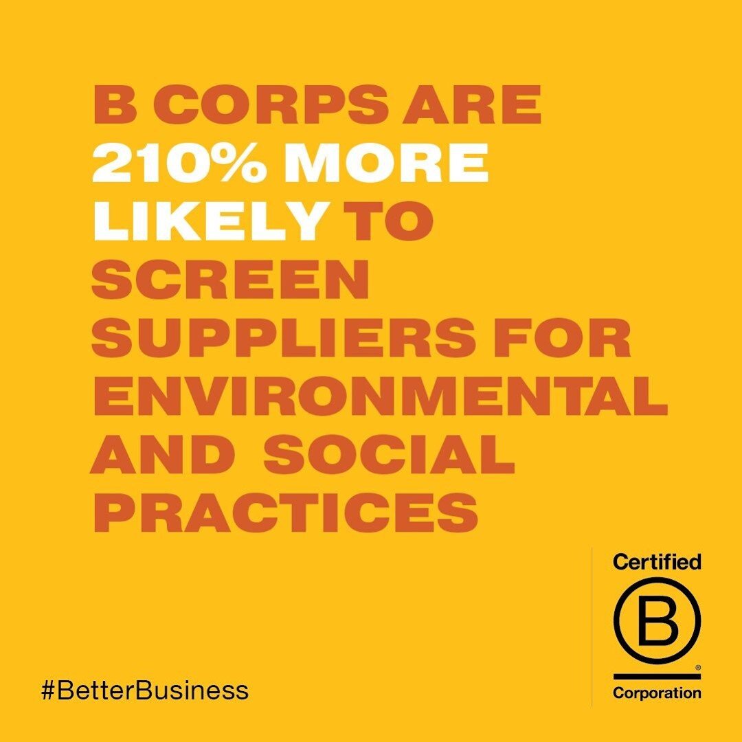 When you buy from B Corps, you buy from companies who have done the work! They *need* to prove their quantifiable benefit to the community, their workers, and the environment and then they make that information public. This is all in their once every