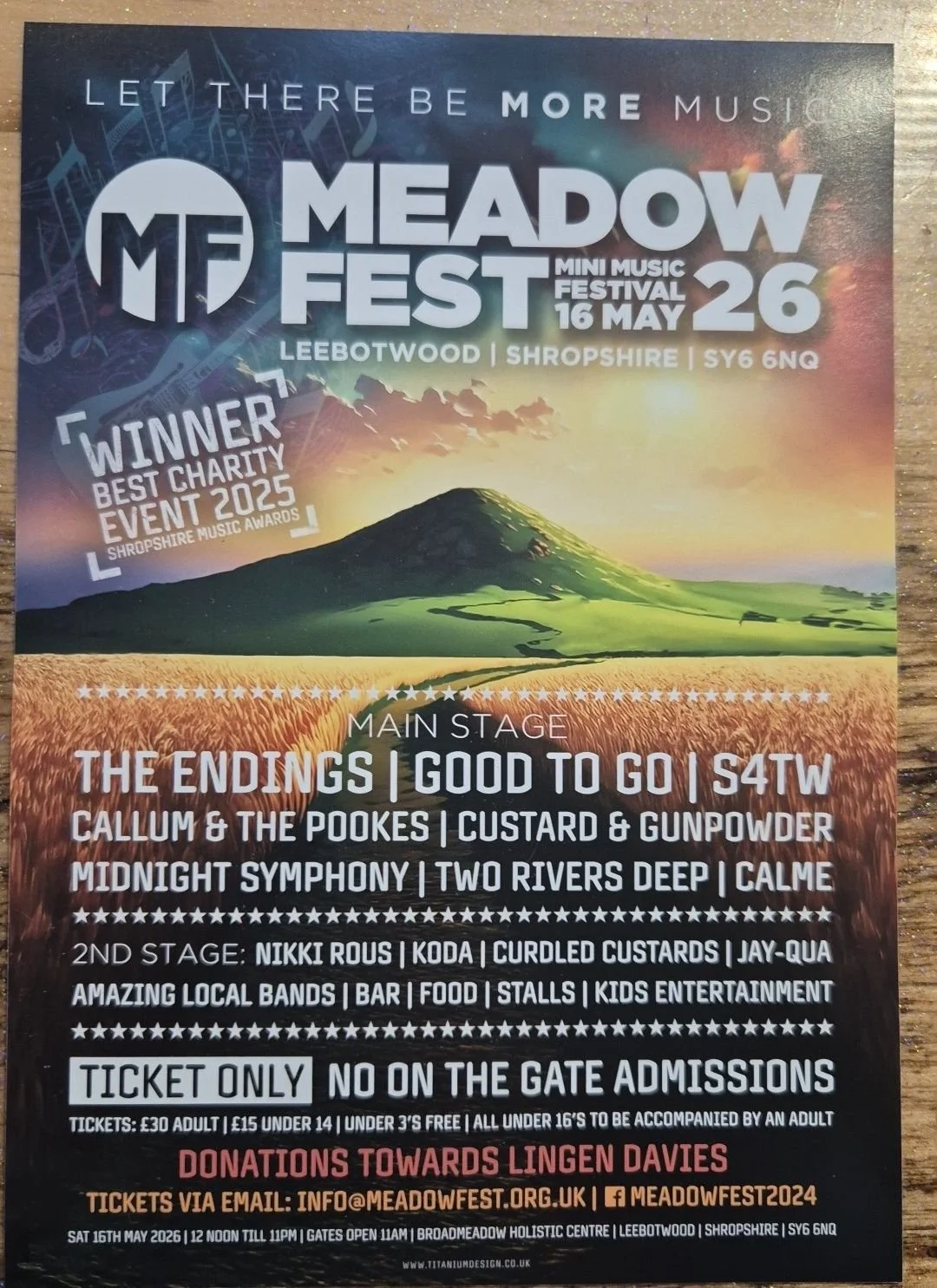 Meadow Fest, Church Stretton