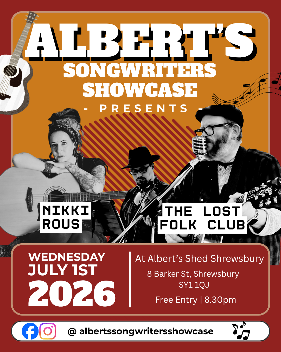 Nikki Rous at Albert's Shed, Shrewsbury.