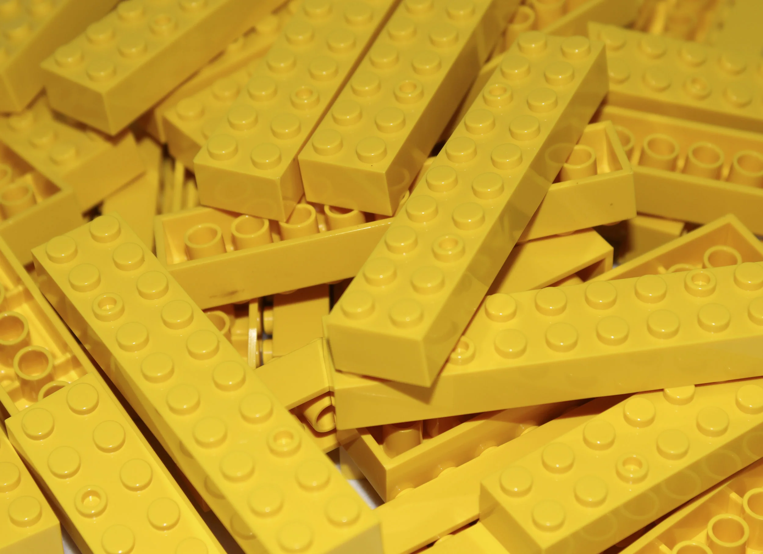 2x10 Stud Bricks 50 Pack (Yellow) — IMEX World of Bricks