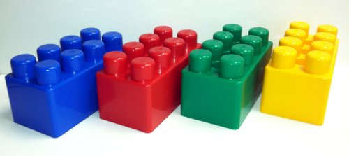 Jumbo Building Blocks Beginner Set Toddler Plastic Interlocking Bricks Toy 24 Pc 