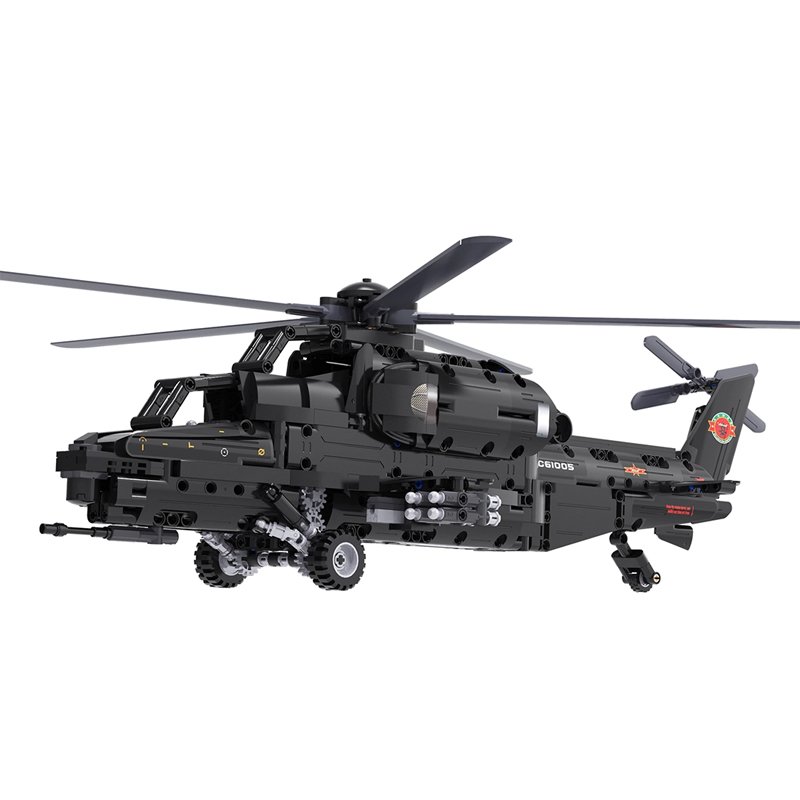 CaDA Military Helicopter Remote Controlled Brick Building Set