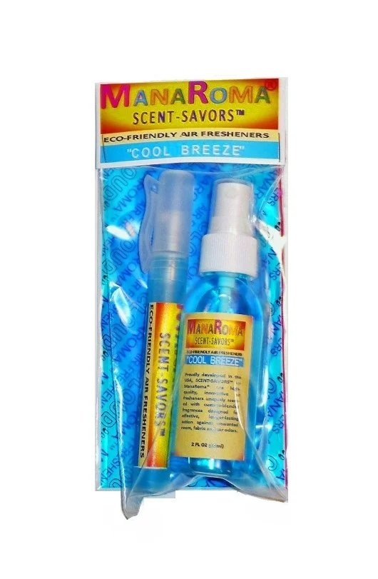 MANAROMA® Eco-Friendly 'Cool Breeze' Air Freshening Kit -- NEW--