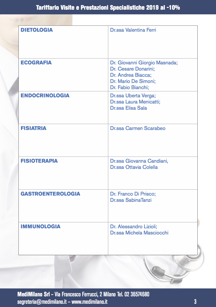 Brochure ospedale