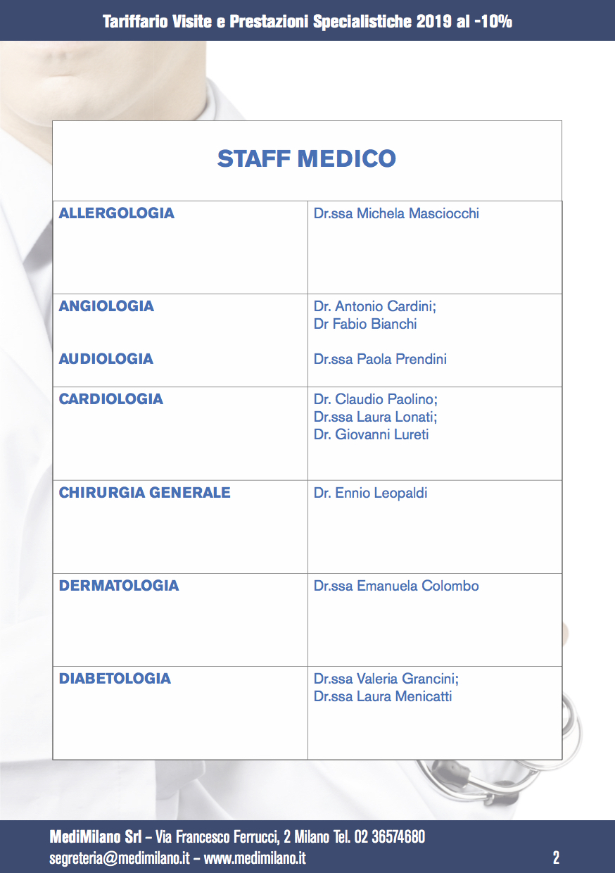 Brochure ospedale