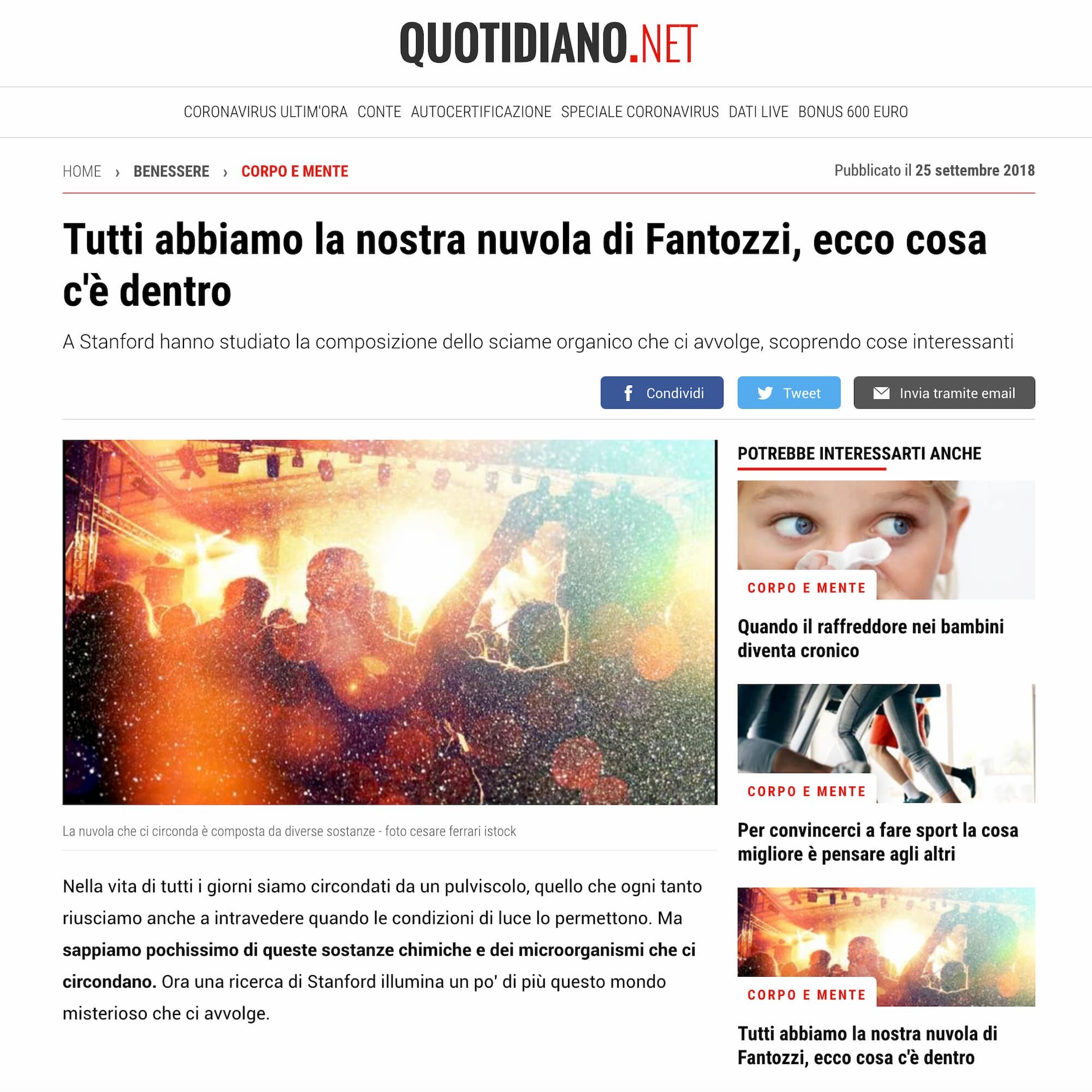 Foto pubblicata da quotidiano.net