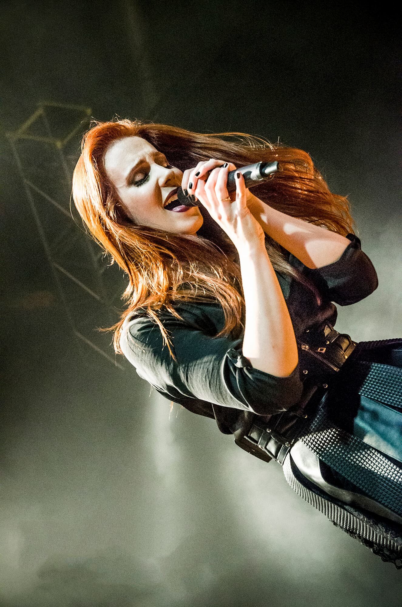 Foto di concerto per gli Epica